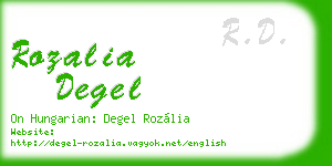 rozalia degel business card